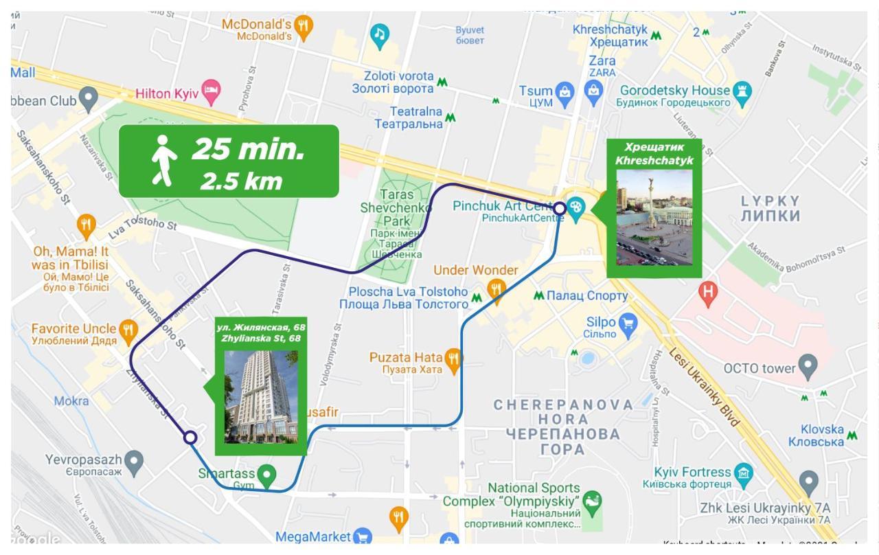 Petrovdom Ж38 In Luxury Apartments At 68 Zhylyanska Street,38 Perlyna Kiev Ngoại thất bức ảnh